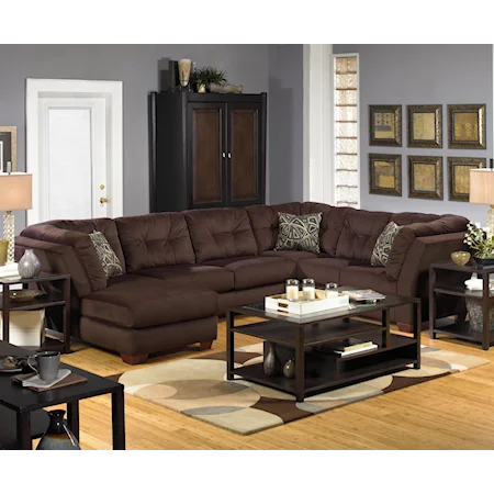 Contemporary Modular Sectional Sofa Group